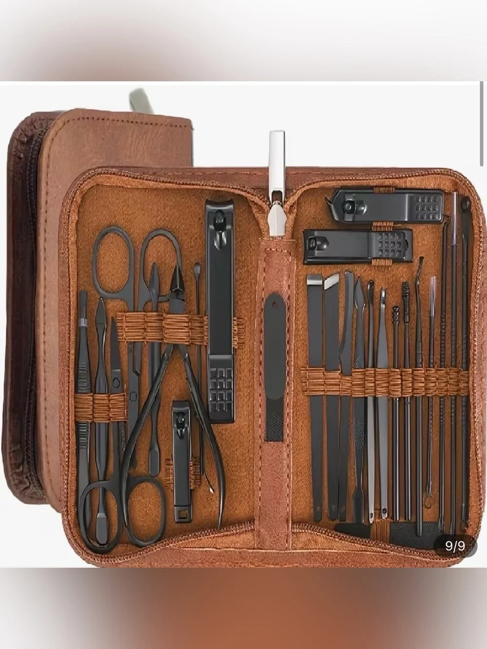 NEW - 26 Manicure and Pedicure Set Stainless Steel Nail Clippers & Travel Case